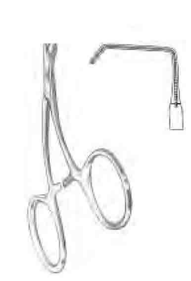 DE BAKEY-CASTANEDA TİTANYUM MİKRO VASKULER KLEMP  (B) 12 CM